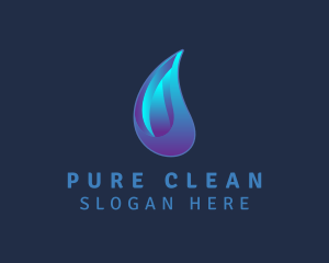 Aqua Water Droplet  logo design