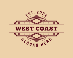 West - Western Pub Saloon logo design