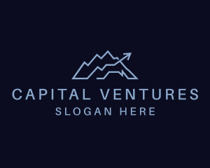 Capital - Mountain Business Arrow Statistics logo design