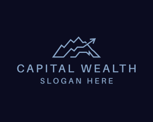 Capital - Mountain Business Arrow Statistics logo design