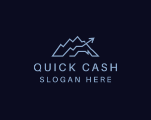 Loan - Mountain Business Arrow Statistics logo design