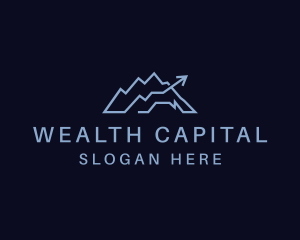 Capital - Mountain Business Arrow Statistics logo design
