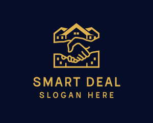 Deal - Real Estate Handshake logo design