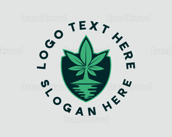 Island Marijuana Shield Logo