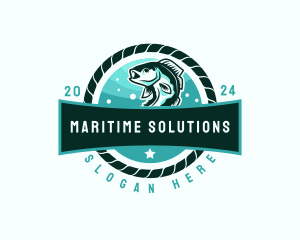 Naval - Sea Fishing Marine logo design