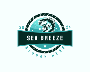Sea Fishing Marine  logo design