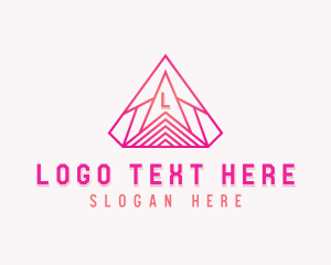 Investment - Generic Tech Pyramid logo design