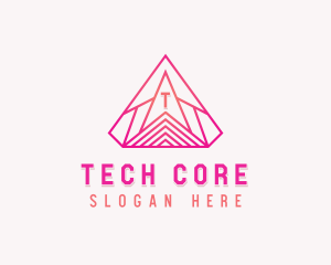 Generic Tech Pyramid  logo design