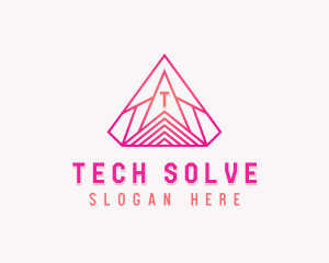 Generic Tech Pyramid  logo design