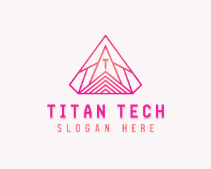 Generic Tech Pyramid  logo design