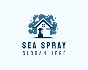 Housekeeping Disinfection Cleaning logo design