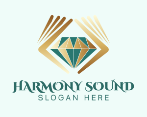 Sparkling - Premium Diamond Hands logo design