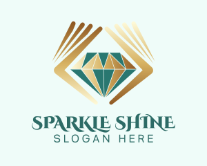 Premium Diamond Hands logo design