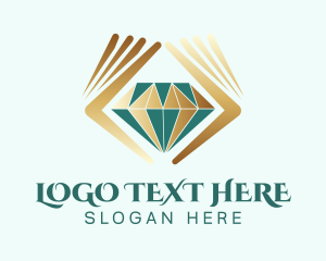 Gemstone - Premium Diamond Hands logo design