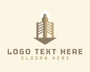 Property Developer - Urban Skyscraper Tower logo design
