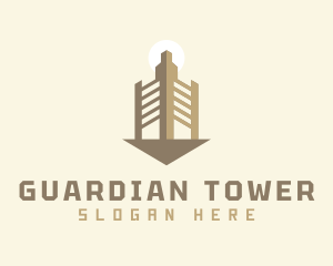 Urban Skyscraper Tower logo design