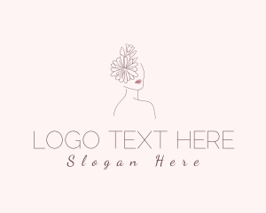 Flawless - Natural Flower Beauty Woman logo design