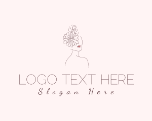 Lingerie - Natural Flower Beauty Woman logo design