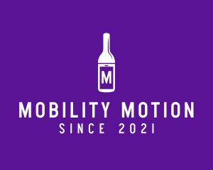 Mobile Wine Liquor logo design