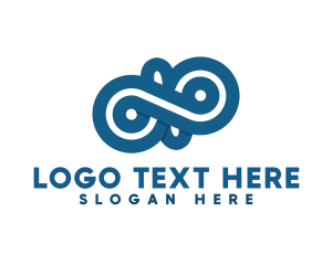 Connect - Infinity Loop Business logo design