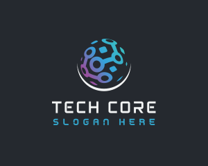 Digital Tech Sphere logo design