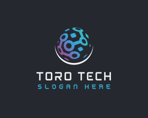 Digital Tech Sphere logo design