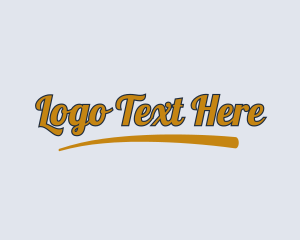 Cursive - Quirky Underline Wordmark logo design