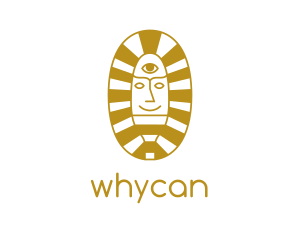 Oval Egyptian Pharaoh Logo