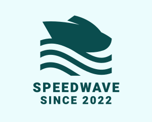 Motorboat - Ocean Wave Cruise logo design