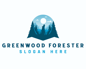 Howling Wolf Forest logo design