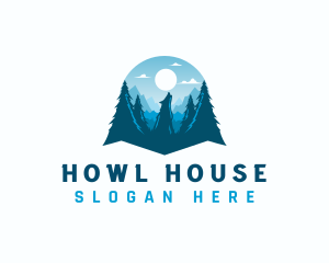 Howl - Howling Wolf Forest logo design