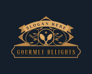  Luxury Restaurant Cuisine logo design