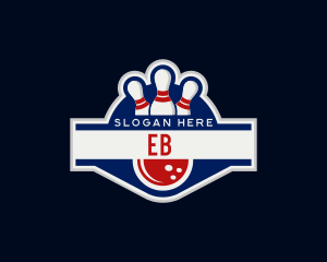 Sports Bowling Tournament Logo