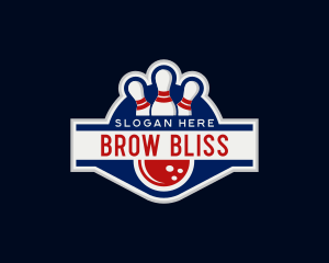 Sports Bowling Tournament logo design