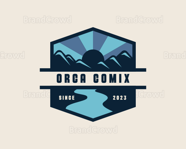 Outdoor River Mountain Logo