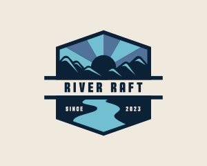 Outdoor River Mountain logo design