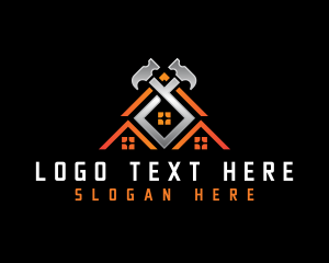 Tradesman - Hammer Roofing Contractor logo design