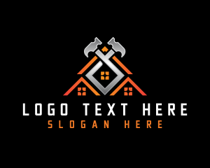 Remodeling - Hammer Roofing Contractor logo design