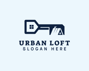 Loft - House Key Realty logo design