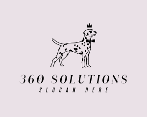 Pet Dalmatian Dog logo design