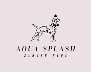 Pet Dalmatian Dog logo design