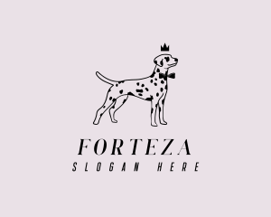 Pet Dalmatian Dog logo design