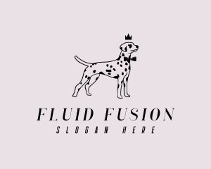 Pet Dalmatian Dog logo design