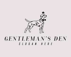 Pet Dalmatian Dog logo design