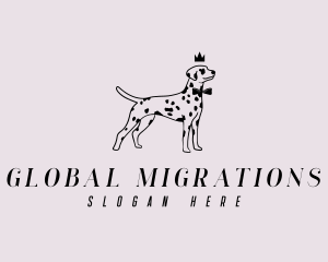 Pet Dalmatian Dog logo design