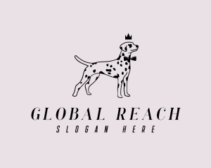 Pet Dalmatian Dog logo design