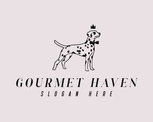 Pet Dalmatian Dog logo design