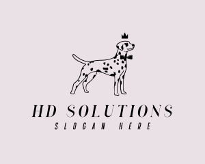 Pet Dalmatian Dog logo design