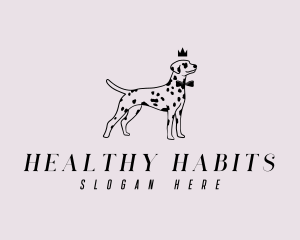 Pet Dalmatian Dog logo design