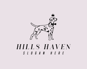 Pet Dalmatian Dog logo design